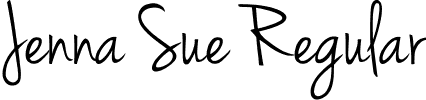 Jenna Sue Regular font - JennaSue.ttf