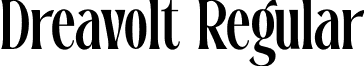 Dreavolt Regular font - Dreavolt-vmreM.otf