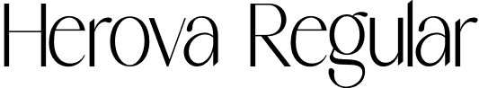 Herova Regular font - HEROVA.otf