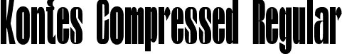 Kontes Compressed Regular font - Kontes-Compressed.otf