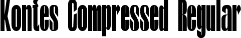 Kontes Compressed Regular font - Kontes-Compressed.ttf