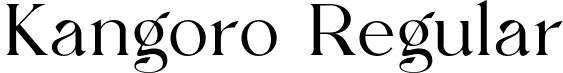 Kangoro Regular font - kangoro-regular.otf