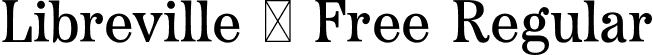 Libreville - Free Regular font - Libreville-Free.otf