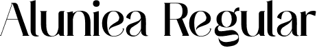 Aluniea Regular font - aluniea-regular.otf