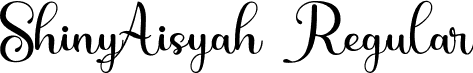 ShinyAisyah Regular font - ShinyAisyah.otf