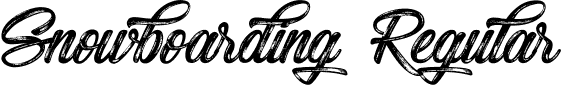 Snowboarding Regular font - Snowboarding.ttf