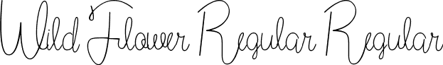 Wild Flower Regular Regular font - Wild Flower Regular.ttf