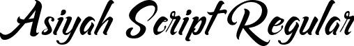 Asiyah Script Regular font - Asiyah Script - Demo.ttf