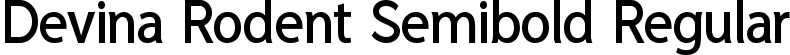 Devina Rodent Semibold Regular font - DevinaRodent-Semibold.ttf