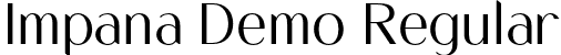 Impana Demo Regular font - Impana-Regular.otf