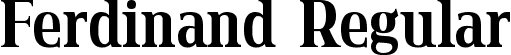 Ferdinand Regular font - ferdinand.ttf