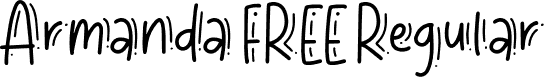 Armanda FREE Regular font - Armanda FREE.otf