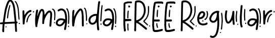 Armanda FREE Regular font - Armanda FREE.ttf