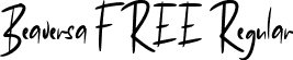 Beaversa FREE Regular font - Beaversa FREE.ttf