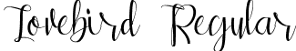 Lovebird Regular font - Lovebird.ttf