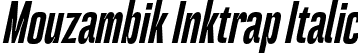 Mouzambik Inktrap Italic font - MouzambikDemoInktrapItalic-owJvq.otf