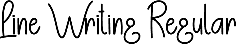 Line Writing Regular font - Line-Writing.otf