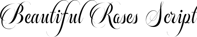 Beautiful Roses Script font - Beautiful Roses Script.ttf