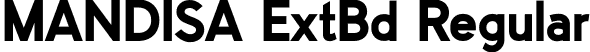 MANDISA ExtBd Regular font - MANDISA-ExtraBold.ttf