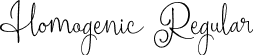 Homogenic Regular font - Homogenic.ttf