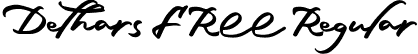 Dethars FREE Regular font - Dethars FREE.ttf