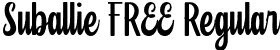 Suballie FREE Regular font - Suballie FREE.otf