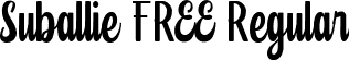 Suballie FREE Regular font - Suballie FREE.ttf