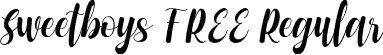 Sweetboys FREE Regular font - Sweetboys FREE.otf