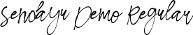 Sendayu Demo Regular font - SendayuDemoRegular.ttf