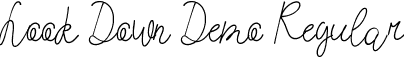 Look Down Demo Regular font - LookDownDemoRegular.ttf