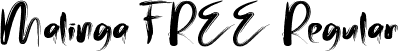 Malinga FREE Regular font - Malinga FREE.ttf