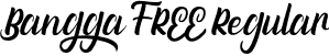 Bangga FREE Regular font - Bangga FREE.otf