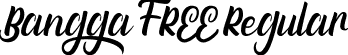 Bangga FREE Regular font - Bangga FREE.ttf