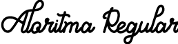 Aloritma Regular font - Aloritma - personal use.otf