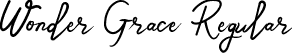 Wonder Grace Regular font - WonderGrace.ttf