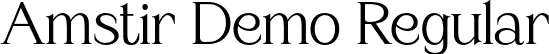 Amstir Demo Regular font - Amstir-Regular.otf