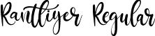 Rantliyer Regular font - Rantliyer.ttf