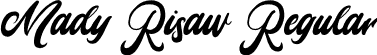 Mady Risaw Regular font - Mady Risaw.otf