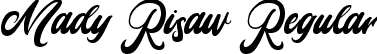 Mady Risaw Regular font - Mady Risaw.ttf