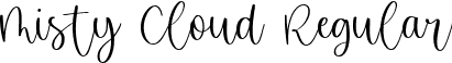 Misty Cloud Regular font - Misty Cloud.otf