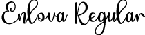 Enlova Regular font - Enlova.ttf