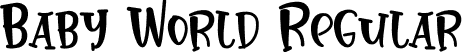 Baby World Regular font - BabyWorld.otf