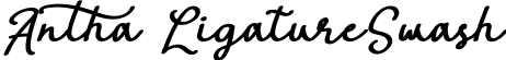 Antha LigatureSwash font - Antha-LigatureSwash.otf