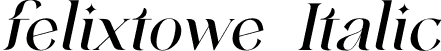 felixtowe Italic font - FelixtoweItalic-2O3Yw.otf