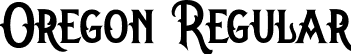 Oregon Regular font - Oregon-Regular.otf