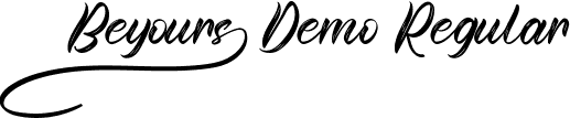 Beyours Demo Regular font - BeyoursDemoRegular.ttf