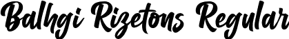 Balhgi Rizetons Regular font - BalhgiRizetonsRegular.ttf