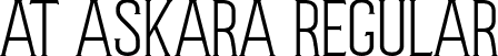 AT Askara Regular font - Askara.otf