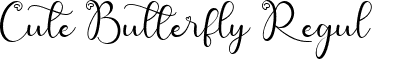 Cute Butterfly Regular font - Cute Butterfly.ttf