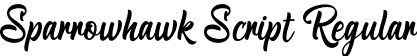 Sparrowhawk Script Regular font - Sparrowhawk Script.otf